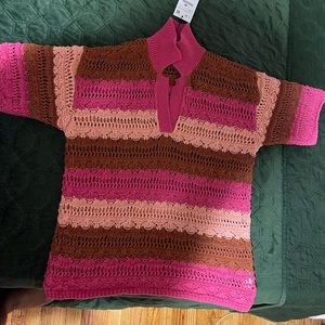 Zara crochet multicolored top